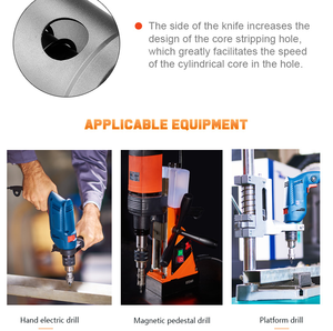 ชุดเลื่อยเจาะก้าน30-100มม. SDS PLUS บิตหลุมคอนกรีตสำหรับเจาะอิฐคอนกรีตซีเมนต์แผ่นโลหะ - Product Image 2