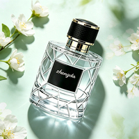 Flacon vaporisateur de parfum rond de luxe 100 ml avec logo personnalisé, rechargeable, pour voyage, avec coffret cadeau de luxe