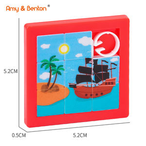 4PCS Wholesale Plastic IQ Toys <strong>Brain</strong> Teaser Funny Game Pirate Puzzle Slide Game for <strong>Children</strong> - Product Image 5