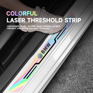 แผ่นกันรอยขอบประตู<span class=keywords><strong>รถ</strong></span>ยนต์แบบสลักเลเซอร์โลโก้ตามสั่ง 4 ชิ้น ป้องกันรอยขีดข่วน ใช้ได้กับรถยนต์ทุกประเภท - Product Image 4