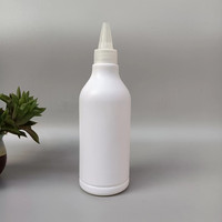 8Oz 16 Ounce Twist Top Transparent Blanc Bouteille à presser pour l'huile de cheveux
