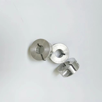 Fixation à axe de serrage en acier inoxydable usiné CNC, type ouvert verrouillable, avec tolérance de 0,01 mm et rugosité de surface Ra 0,3~1,6