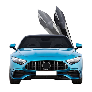 Transparent voiture fenêtre teinte PET <span class=keywords><strong>Film</strong></span> rouleau verre voitures Auto Protection solaire été pour voiture côté fenêtre maison verre avec grattoir - Product Image 1