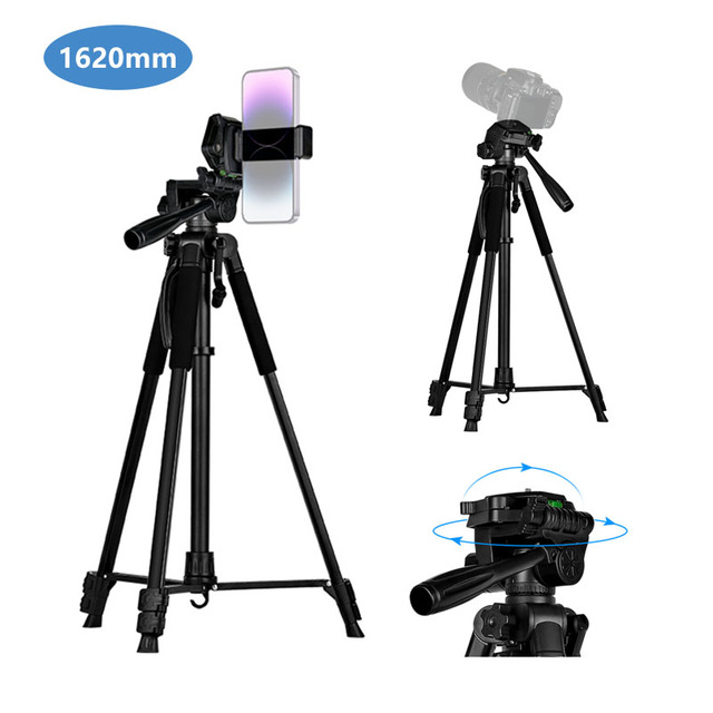 F-360T Selfie Stick Tripod with Wireless Remote Tripod Photography Professional Phone Tripod