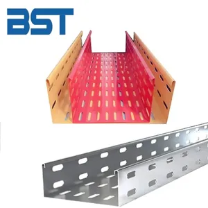 Hot Sale Galvanized Ventilated Cable Tray Cable Tray Perforated Different Size And Accessories