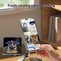 Support de téléphone avec rotation à 360 degrés et fonction pliable, support de diffusion en direct pour iPad/tablette