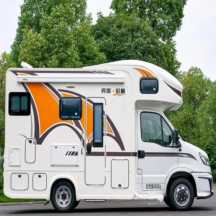 H500 RV 캐러밴 캠핑카 트럭 TV 소파 침대 주방 욕실 및 샤워 원정 차량
