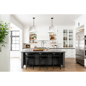 Nuevos diseños profesionales Gabinetes de cocina hechos a medida Puertas de gabinete de cocina de madera maciza - Product Image 3