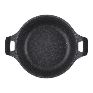 Olla Alta para Sopa JEETEE OEM <span class=keywords><strong>Royalty</strong></span> <span class=keywords><strong>Line</strong></span> de Alta Calidad, Fabricada en Aluminio Fundido con Revestimiento de Mármol, Tapa de Vidrio, Olla para Cocinar con Tapa - Product Image 2