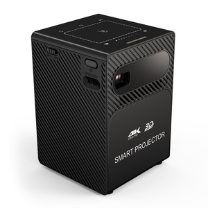 โปรเจคเตอร์ DLP อัจฉริยะขนาดเล็ก P18 1080P 4K รองรับ100ANSI brightness 5G <span class=keywords><strong>WiFi</strong></span> และการสะท้อนไร้สาย Android9สำหรับ iOS ที่ฉายไว้ - Product Image 6