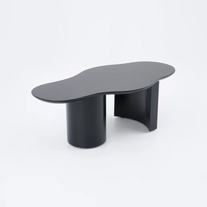 2025 nouveautés abstrait <span class=keywords><strong>Funky</strong></span> Japandi bois nouveauté en forme de nuage robuste bord lisse Table basse pour salon - Product Image 5