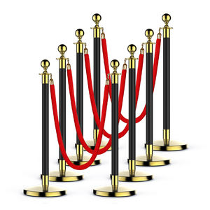 Barrera DE TRÁFICO DE HOTEL Banco de acero inoxidable Cola Poste Divisor de línea Soporte Bolardo Poste de cola - Product Image 6