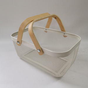 Custom Logo Large Picnic <strong>Hamper</strong> Basket Wire <strong>Mesh</strong> Hanging Fruit Baskets <strong>Mesh</strong> Laundry Basket - Product Image 3