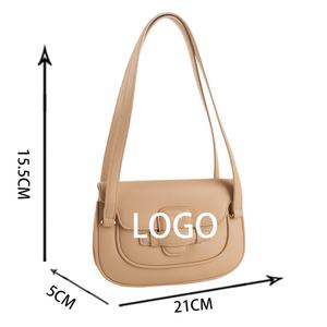 กระเป๋าสะพายคาดลำตัวหนัง PU สำหรับผู้หญิงพร้อมฝาปิดสำหรับเก็บเครื่องสำอาง2022สินค้ามาใหม่ - Product Image 4