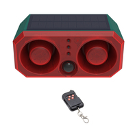 N911T Alarme sonore et lumineuse Détecteur de mouvement 129Db Alerte sonore et système d'alarme d'avertissement de flash pour ferme Villa Alarme solaire