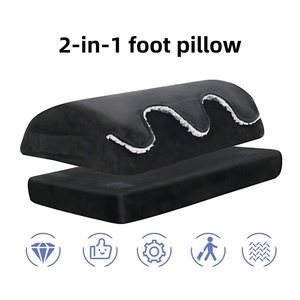 Adjustable Foot Rest for Under Desk at Work,Comfortable Foam Under Desk 2 Height Footrest with Washable Cover Foot <strong>Stools</strong> - Product Image 2