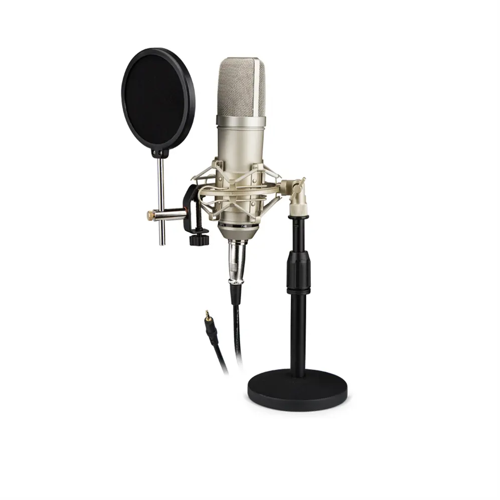 Mikrofon Kondensor Model Terbaru, Mikrofon Pc Berkabel untuk Pc