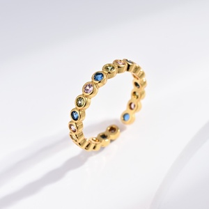 custom plata 925 sterling <b>Silver</b> Princess Cut Topaz <b>rings</b> Engagement <b>adjustable</b> simple colorful stone gold plated <b>ring</b> for woman - Product Image 3