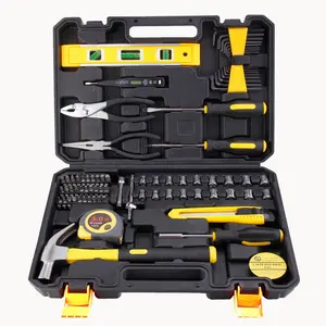 Manual hardware tool set woodworking electric toolbox household s combination repair tool Gift Set