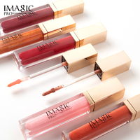 Lipgloss Makeup Vegan Berkualitas Tinggi, Matte Glossy, Tahan Air, Tahan Lama, Label Pribadi