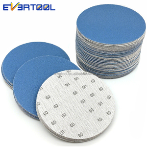 Evertool 150Mm 6 Inch Blauw Schuurdoek Haak En Lus Zand Doek Zirkonia Schuurschijf Voor Polijsten - Product Image 3