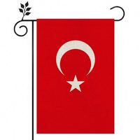 Drapeau de jardin double face personnalisé 12x18 pouces, motif turc, résistant aux intempéries, bannière extérieure