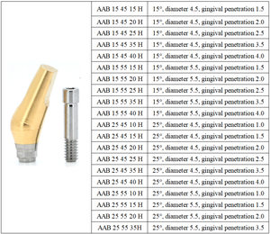 Impianto dentale <span class=keywords><strong>Abutment</strong></span> trasferimento Post restauro finito <span class=keywords><strong>Abutment</strong></span> angolato compatibile con dentio - Product Image 2