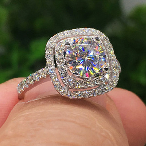 Pave <b>Crystal</b> <b>Ring</b> for Women Minimalist Elegant Fashion Daily Party Accessories - Product Image 2