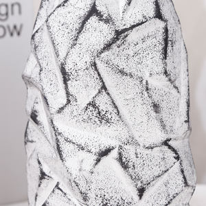 Redeco Modern Geometric Texture Dekorative Keramik Vase Tisch Keramik Blumenvase Künstlerische Home Hochzeit Herzstück Dekoration - Product Image 5