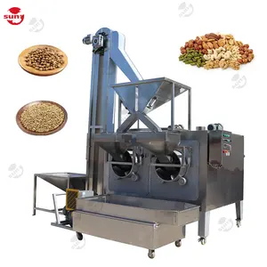 中国の自動ピーナッツヒマワリ種子焙煎機マカダミアナッツ焙煎機電気焙煎栗機