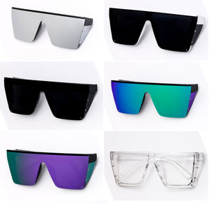 ANSI Z87 디자이너 하이 퀄리티 사용자 정의 로고 안전 안경 사이드 실드 안전 대형 사각 미러 선글라스 남성 여성 - Product Image 6