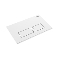 Meilleure Vente : Plaque de Commande en Plastique ABS à Double Bouton, Blanc Ivoire Brillant, pour Réservoir Encastré