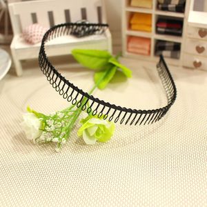 Pinza de pelo metálica con 83 dientes finos, unisex, para uso diario, diadema de color sólido - Product Image 1