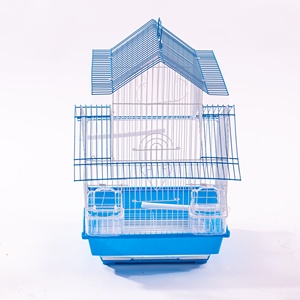 Cage à oiseaux <span class=keywords><strong>d</strong></span>'extérieur Ybgai, cage à perroquets, cage à oiseaux, cages pour animaux de compagnie, petite cage en fil métallique à double étage, cage à oiseaux de type villa - Product Image 3