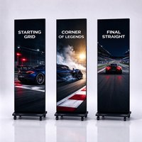 Layar Video LED P1.9 untuk Poster, Display Iklan Berdiri untuk Fashion Week Runway, Suku Cadang Gratis