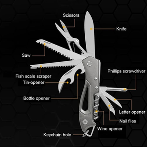 High Quality 11in1 Combination <b>Tools</b> Stainless Steel Pocket Multitool Knife Outdoor Tactical Survival Folding <b>Multi</b> <b>Tool</b> Knife - Product Image 2
