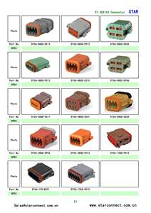 ขั้วต่อตัวผู้ตัวเมียกันน้ำสีดำ <span class=keywords><strong>E008</strong></span> 8Pin ชุดสายไฟสำหรับรถยนต์ DT04-08PA-EE01 <span class=keywords><strong>DT06</strong></span>-08SA-EP11 - Product Image 3