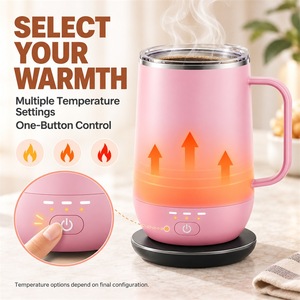 Titanium Smart <b>Warmer</b> Mug UV Purifier Insulated Stainless Steel Cup 500 mL Temperature Control Drinkware for Office Travel - Product Image 2