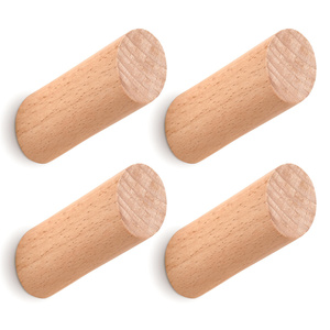 Mộc Mạc hat móc nhiệm vụ nặng nề lối vào tường móc gỗ tường móc - Product Image 1