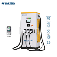 Station de recharge rapide Bluesky GBT 120KW CCS DC pour véhicules électriques, sur pied