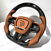 Volant en fibre de carbone LED pour Dodge Challenger Charger RT Jeep Trackhawk Durango SRT Hellcat Vente directe d'usine