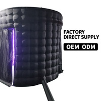 Événement commercial Portable arrière-cour fête maison boîte de nuit gonflable Led Disco lumière discothèque gonflable tente gonflable maison