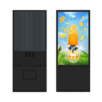 Kiosque de lecteur de publicité extérieure personnalisable écran LCD haute luminosité Totem vertical étanche signalisation numérique extérieure