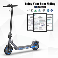 Trottinette électrique pliable numérique 350W à deux roues avec contrôle par application, vitesse de 18,6 mph, pneus alvéolés de 8,5 pouces, légère pour adultes