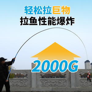 Canne à pêche télescopique Qianchuan 5m 28-Tone ultra-légère en fibre de carbone haute performance pour carpes crucianes, usage en réservoir et étang, style taïwanais - Product Image 4