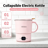 Bouilloire électrique à température constante en acier inoxydable 316 de grande capacité, bouilloire électrique durable, bouilloire électrique portable