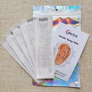 1,5mm chapado en oro y plata 100 Uds cinta médica pegatinas de punto de oreja pérdida de peso belleza cuidado de la salud presión del oído auricular semillas de oreja - Product Image 2