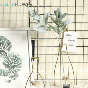 DY1-3125 ประดิษฐ์<span class=keywords><strong>Dusty</strong></span> <span class=keywords><strong>Miller</strong></span>สเปรย์สีเทาสีเขียวFlocked OakใบStemsผ้าไหม<span class=keywords><strong>Dusty</strong></span> <span class=keywords><strong>Miller</strong></span> Leafพืชสําหรับตกแต่งบ้าน - Product Image 3