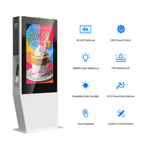 Mwe tương tác 43 55 inch <span class=keywords><strong>LCD</strong></span> màn hình cảm ứng kỹ thuật số biển hiển thị tầng thường vụ quảng cáo Totem cho thông minh trung tâm mua sắm - Product Image 6