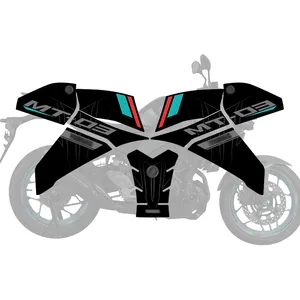 Быть использованным для MT03 Мотоцикл 3d Противоскользящий топливный бак Защитная Наклейка накладка Защитная краска
